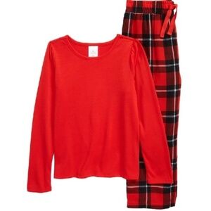 RACHEL PARCELL Flannel Mix Pajama Set